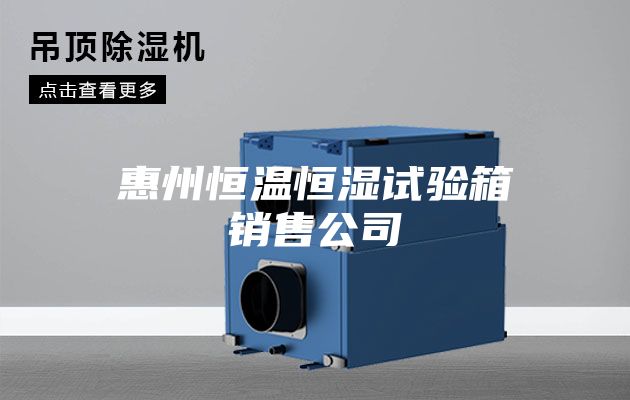 惠州恒温恒湿试验箱销售公司