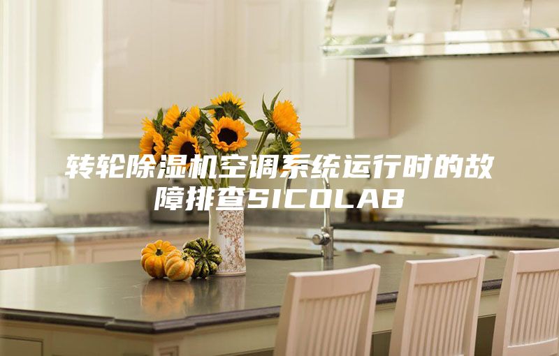转轮除湿机空调系统运行时的故障排查SICOLAB