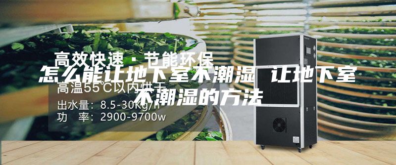 怎么能让地下室不潮湿 让地下室不潮湿的方法