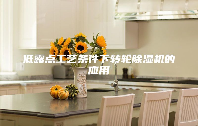 低露点工艺条件下转轮除湿机的应用