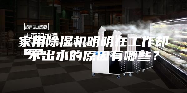 家用除湿机明明在工作却不出水的原因有哪些？