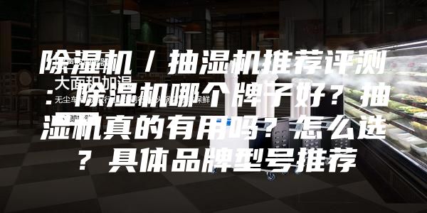 除湿机／抽湿机推荐评测：除湿机哪个牌子好？抽湿机真的有用吗？怎么选？具体品牌型号推荐