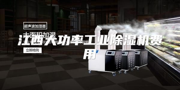 江西大功率工业除湿机费用