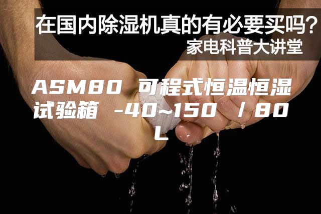ASM80 可程式恒温恒湿试验箱 -40~150℃／80L