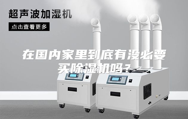 在国内家里到底有没必要买除湿机吗？