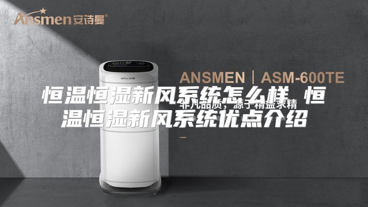 恒温恒湿新风系统怎么样 恒温恒湿新风系统优点介绍