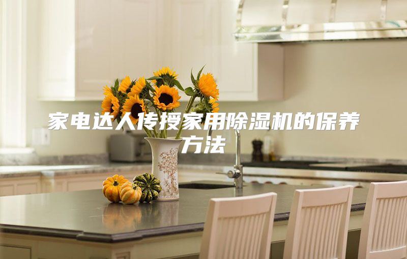 家电达人传授家用除湿机的保养方法