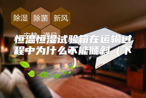 恒温恒湿试验箱在运输过程中为什么不能倾斜（下）