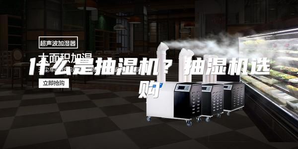 什么是抽湿机？抽湿机选购