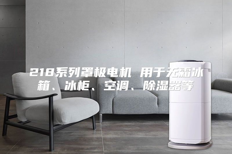 218系列罩极电机 用于无霜冰箱、冰柜、空调、除湿器等