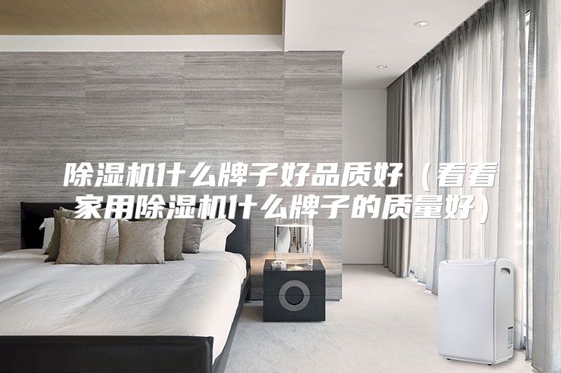除湿机什么牌子好品质好（看看家用除湿机什么牌子的质量好）