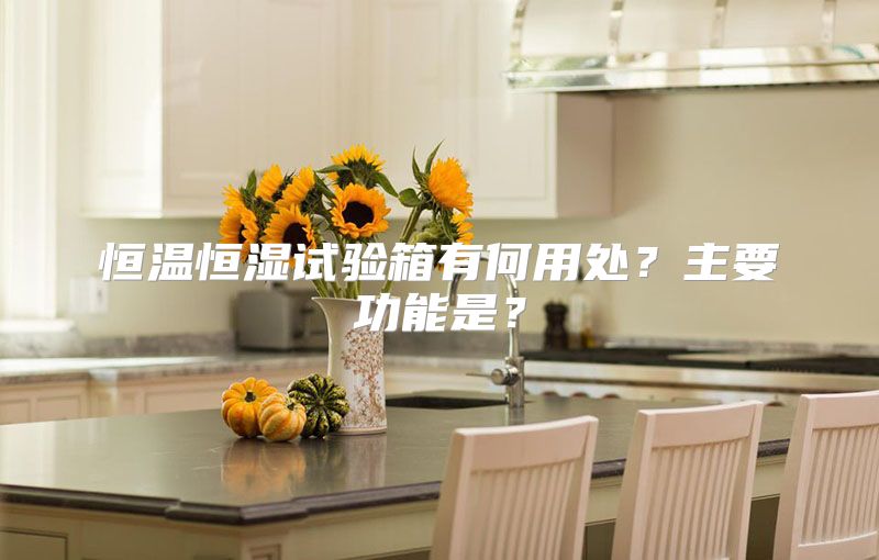 恒温恒湿试验箱有何用处？主要功能是？