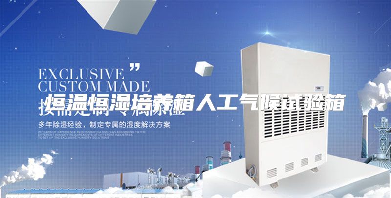 恒温恒湿培养箱人工气候试验箱