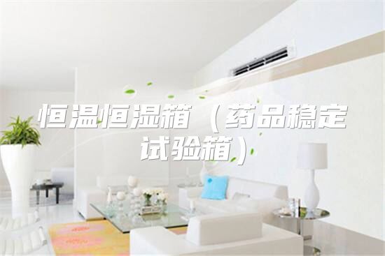 恒温恒湿箱（药品稳定试验箱）