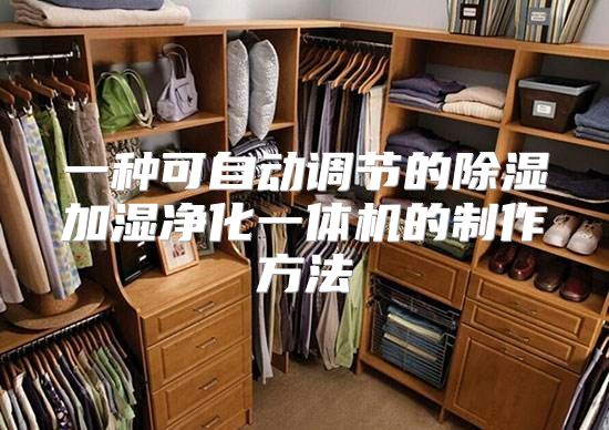 一种可自动调节的除湿加湿净化一体机的制作方法