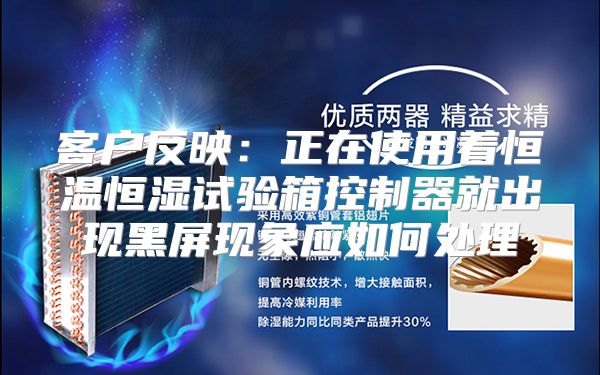客户反映：正在使用着恒温恒湿试验箱控制器就出现黑屏现象应如何处理