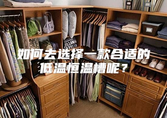 如何去选择一款合适的低温恒温槽呢？