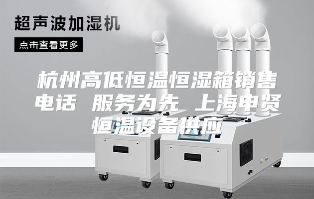 杭州高低恒温恒湿箱销售电话 服务为先 上海申贤恒温设备供应