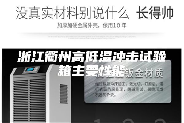 浙江衢州高低温冲击试验箱主要性能