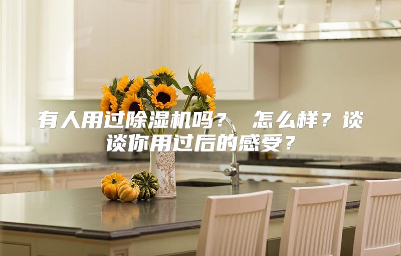 有人用过除湿机吗？ 怎么样？谈谈你用过后的感受？