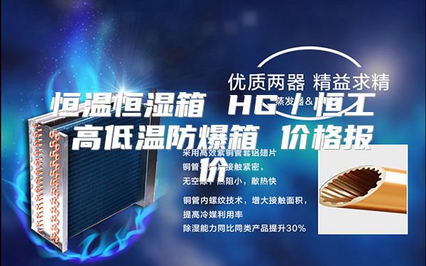 恒温恒湿箱 HG／恒工 高低温防爆箱 价格报价