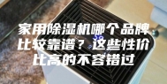 家用除湿机哪个品牌比较靠谱？这些性价比高的不容错过