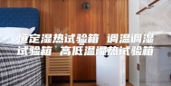 恒定湿热试验箱 调温调湿试验箱 高低温湿热试验箱