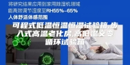 可程式低温恒温恒湿试验箱,步入式高温老化房,高低温交变循环试验箱