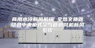 商用水冷新风机组 全热交换器组合中央柜式空气管道风机新风系统