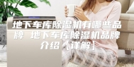 地下车库除湿机有哪些品牌 地下车库除湿机品牌介绍【详解】