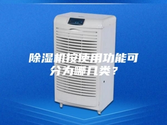 企业新闻除湿机按使用功能可分为哪几类？
