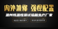 温州恒温恒湿试验箱生产厂家
