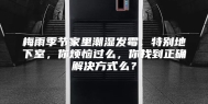 梅雨季节家里潮湿发霉，特别地下室，你烦恼过么，你找到正确解决方式么？