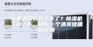 家里潮湿衣物干不了？除湿机了解一下，还你一个清爽健康好环境