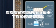 温湿度试验箱的压缩机不工作的原因有哪些