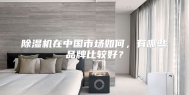 除湿机在中国市场如何，有哪些品牌比较好？