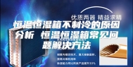 恒温恒湿箱不制冷的原因分析 恒温恒湿箱常见问题解决方法