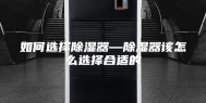 如何选择除湿器—除湿器该怎么选择合适的