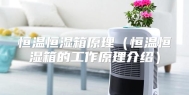 恒温恒湿箱原理（恒温恒湿箱的工作原理介绍）